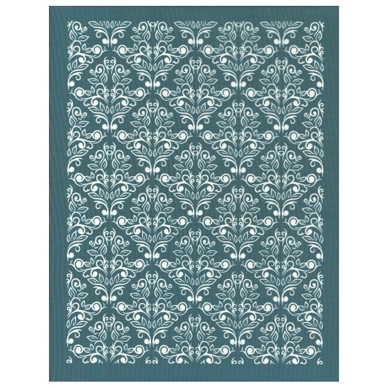 Floral Damask Pattern Silk Screen Design Stencil