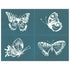 Hand Drawn Butterfly Set Designer Silkscreen Stencil