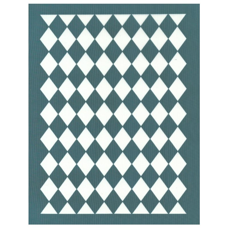Screen Printing Ready To Use Diamond Checkerboard Pattern Silkscreen Stencil