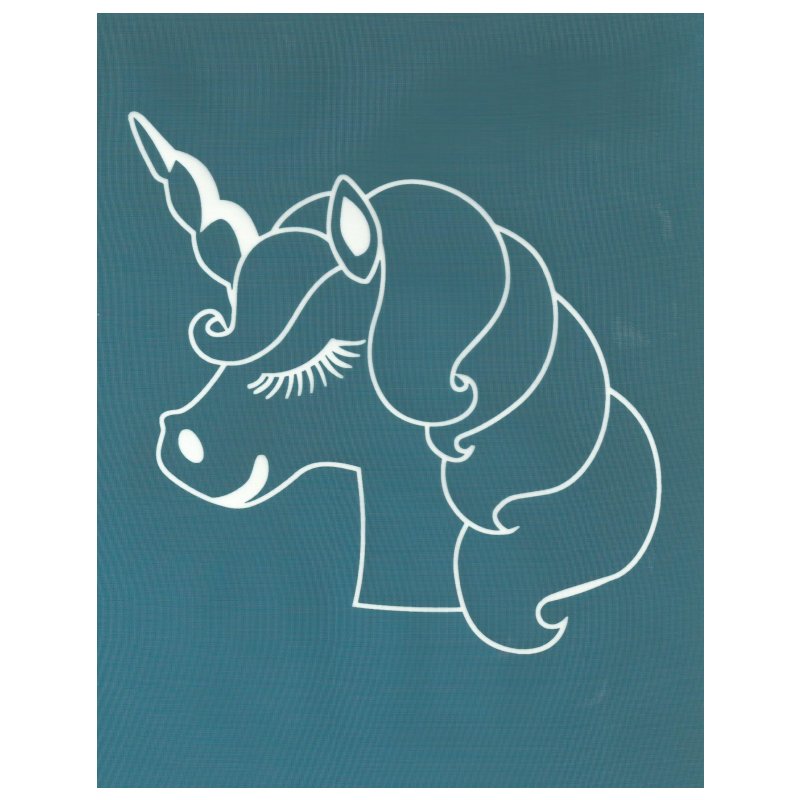 DIY Silk Screen Designer Stencil Cute Unicorn 