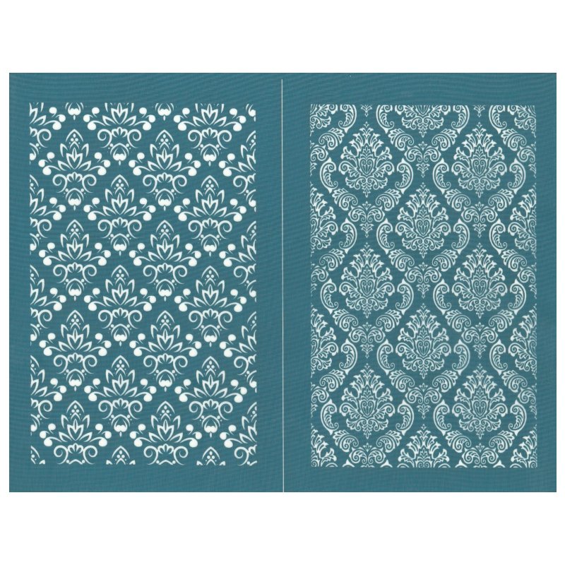 Damask Duo, 8.5"x11"