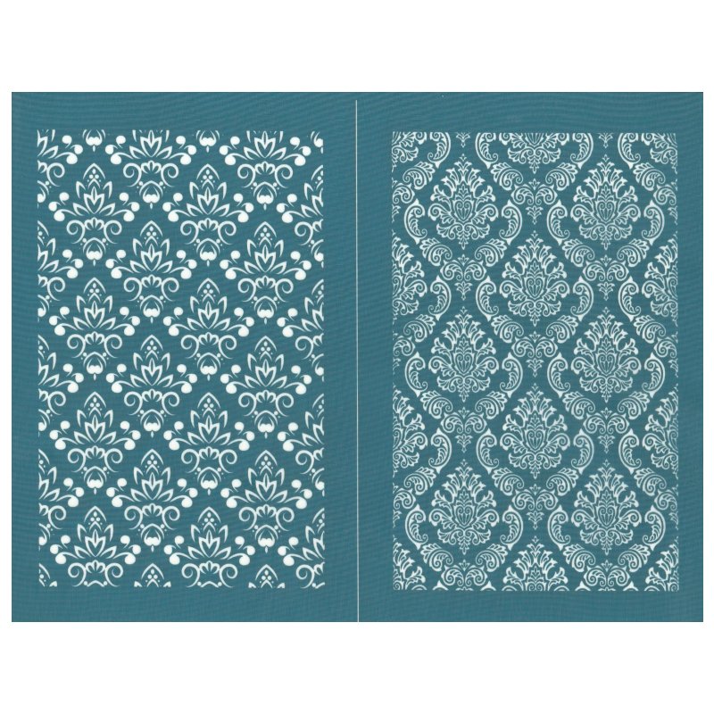 Damask Duo, 8.5"x11"