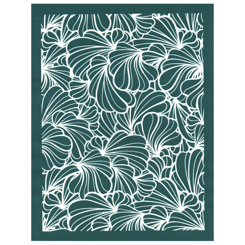 DIY Silk Screening Design Stencil Flourishing Flowers