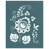 DIY Silk Screening Floral Design Stencil