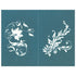 Floral Silhouettes Design Silkscreen Stencil