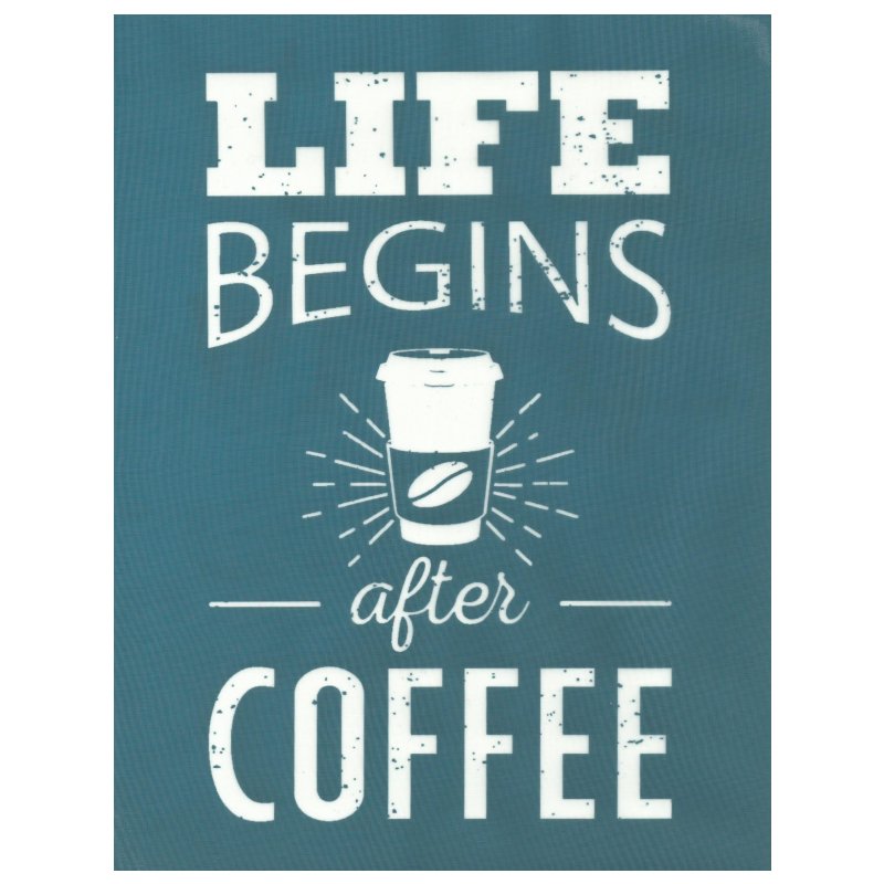 Life Begins After Coffee Silk Screen Stencil