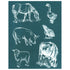 Farmhouse Animals Combo Design Stencil DIY Silk Screening