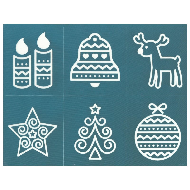 DIY Silkscreening Designer Christmas Cluster Stencil