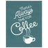 DIY Screen Printing Always Coffee Silkscreen Stencil