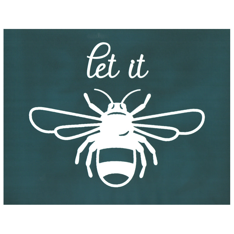 DIY Silk Screen Printing Designer Stencil, Let It Bee