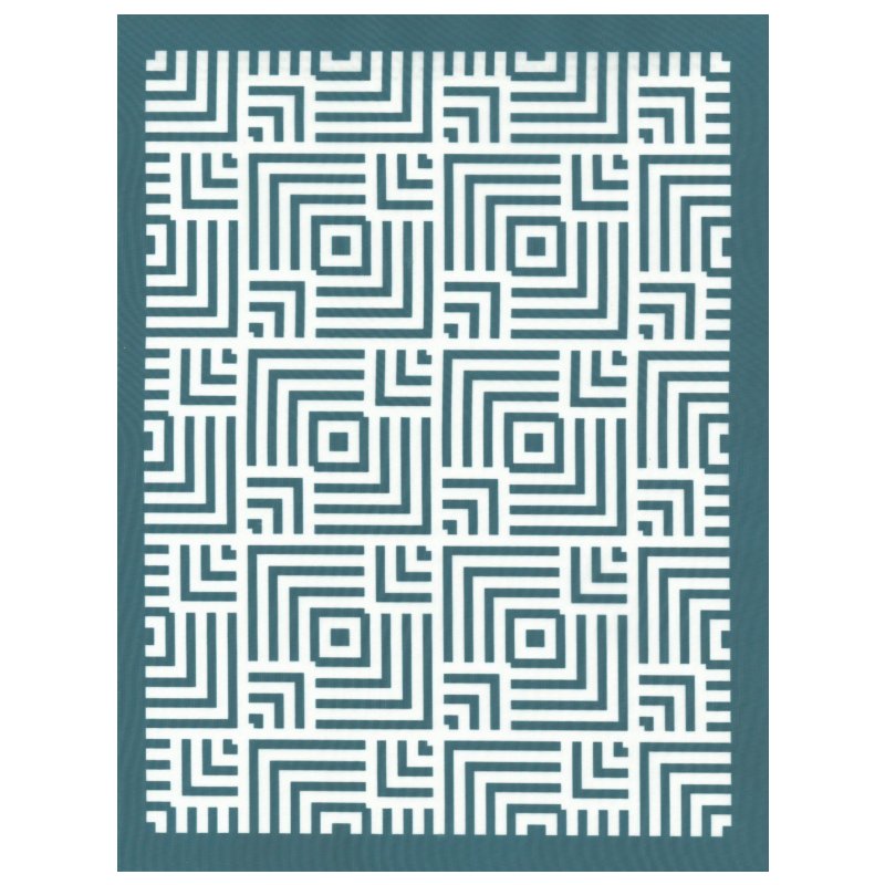 Geometric Squares DIY Silk Screen Print Stencil