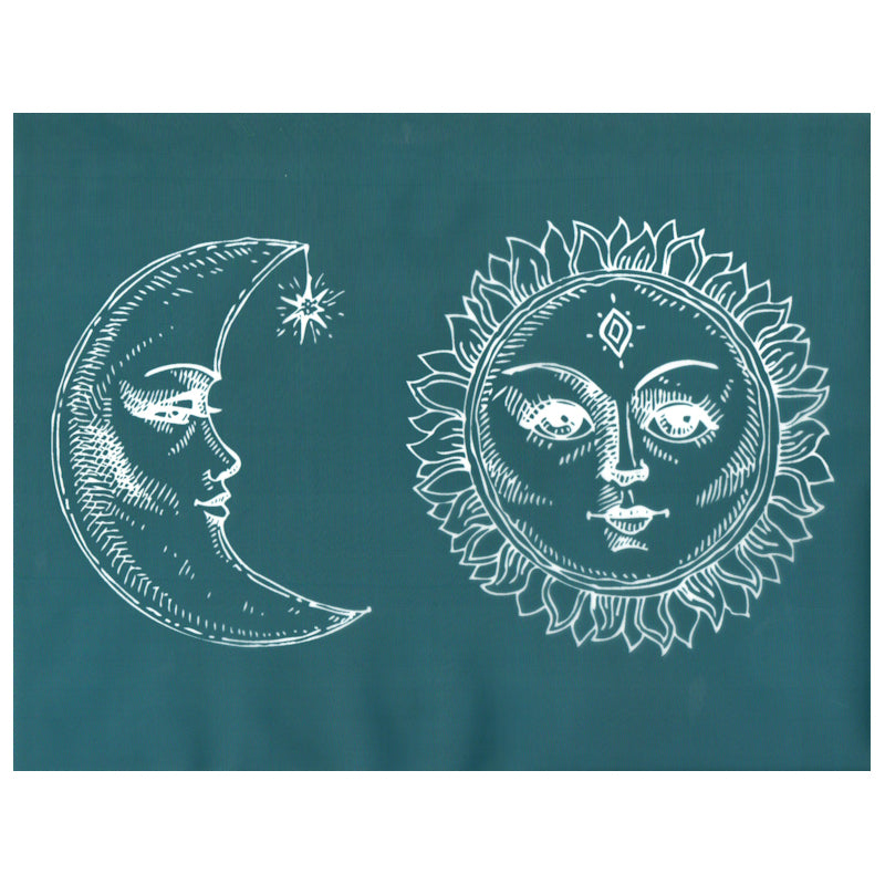 DIY Silk Screen Print Stencil Cosmic Celestial Sun Moon Faces