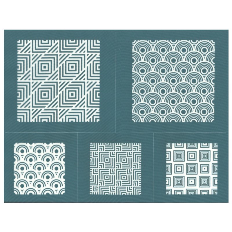 DIY Silk Screen Printing at Home Geometric Pattern Stencil