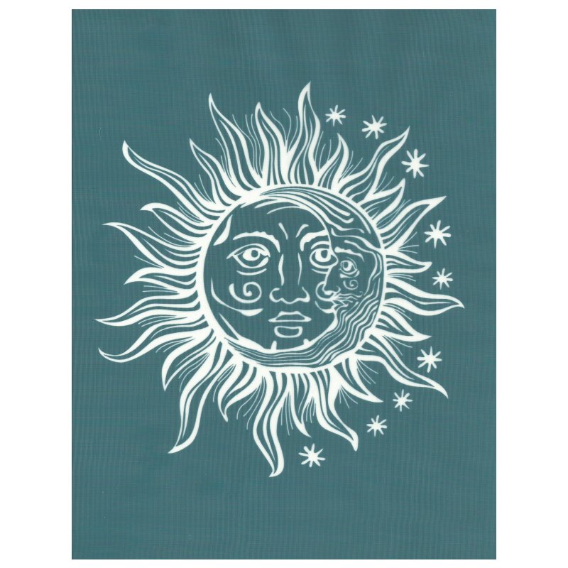 DIY Screen Printing Ready To Use Stencil Sun Moon Yin Yang