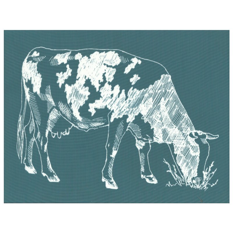 DIY Screen Printing Farmhouse Cow Silkscreen Stencil